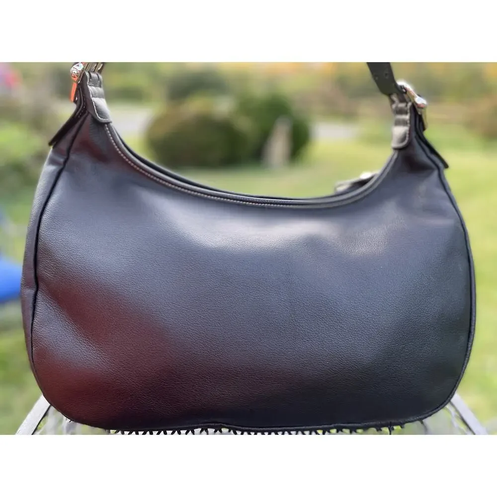 Longchamp Black soft leather shoulder handbag EU - Picture 5 of 9